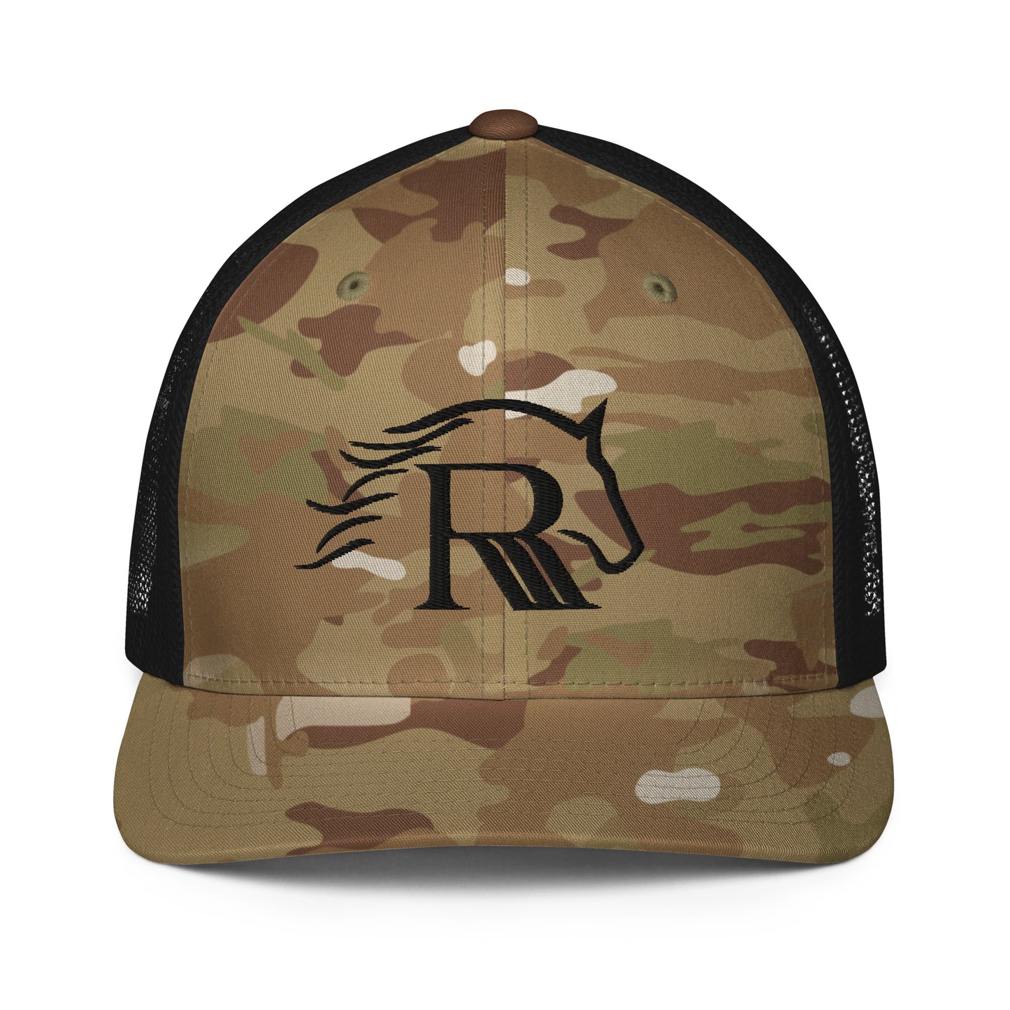 RRR Horse Camo Closed-back Trucker Cap