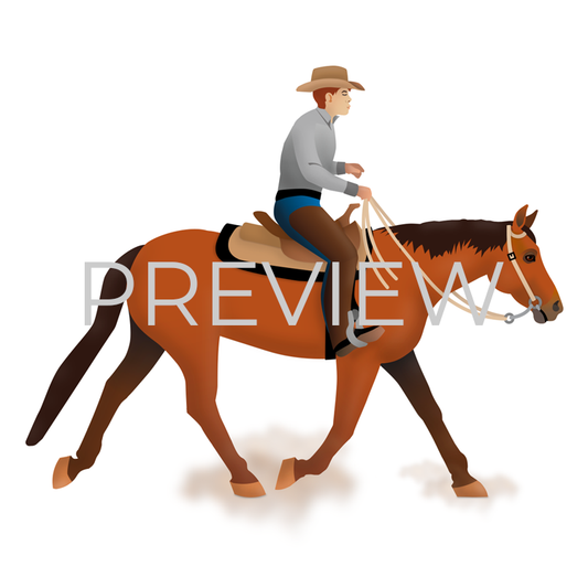 Ranch Horse Male Rider Emoji Sticker and GIFs