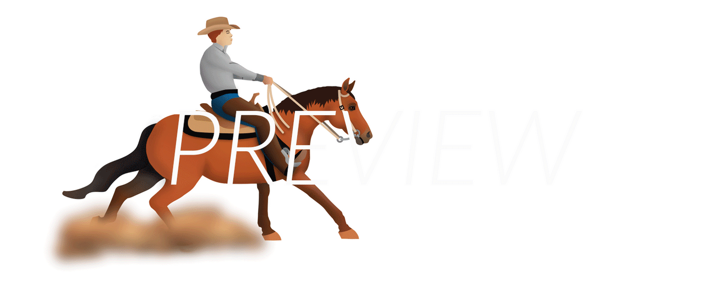 Reining Horse Male Rider Emoji Sticker and GIFs