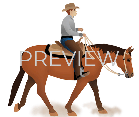 Create Your Own Male or Female Western Pleasure GIF