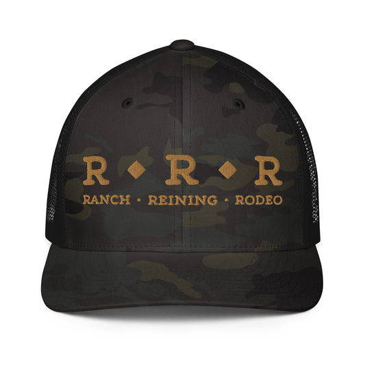 Triple R Logo Closed-back Trucker Cap
