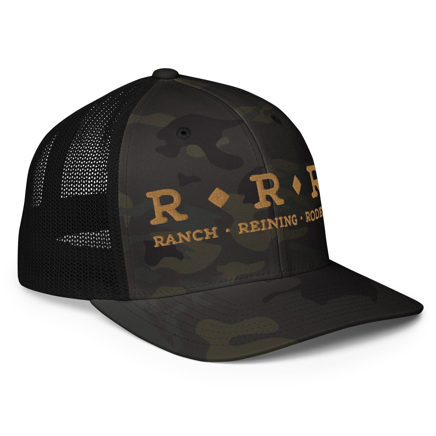 Triple R Logo Closed-back Trucker Cap