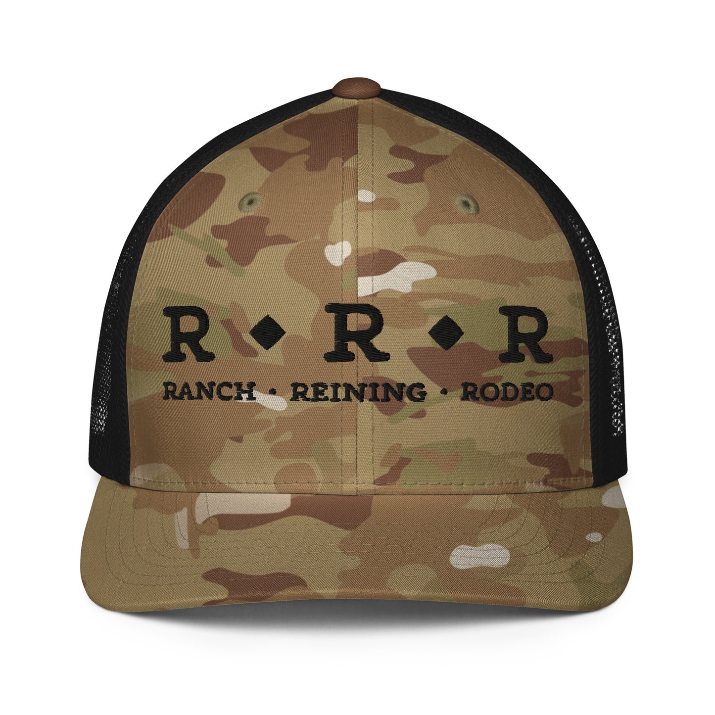 Triple R Logo Closed-back Trucker Cap