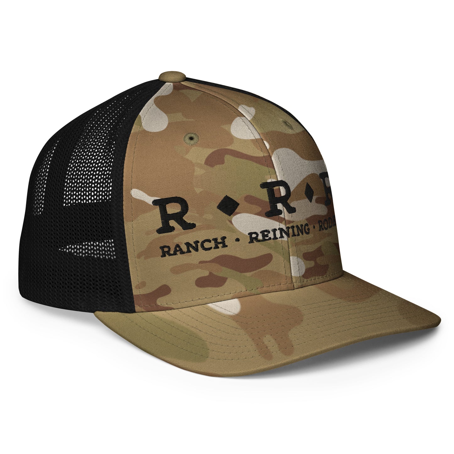 Triple R Logo Closed-back Trucker Cap