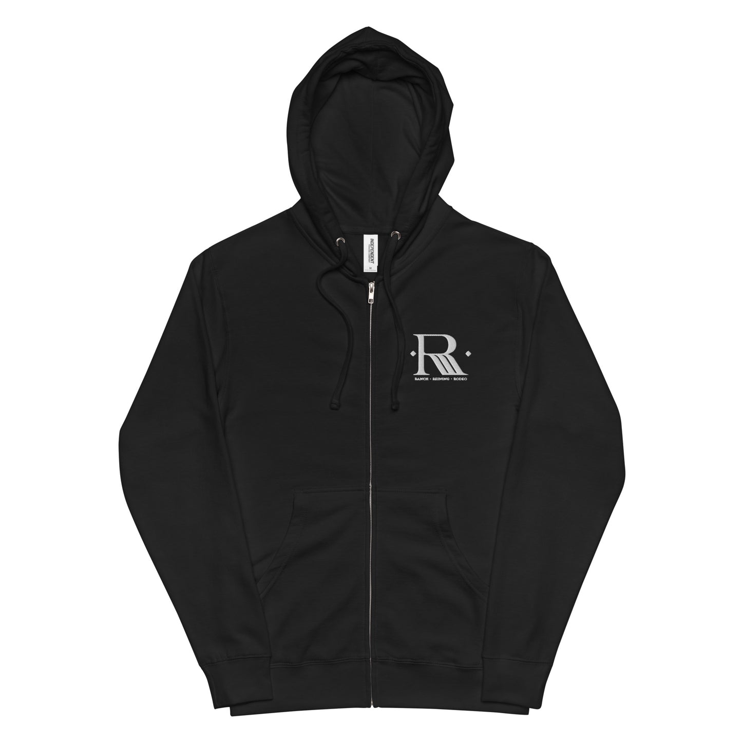 Ranch Reining Rodeo Logo Unisex Fleece Zip Up Hoodie