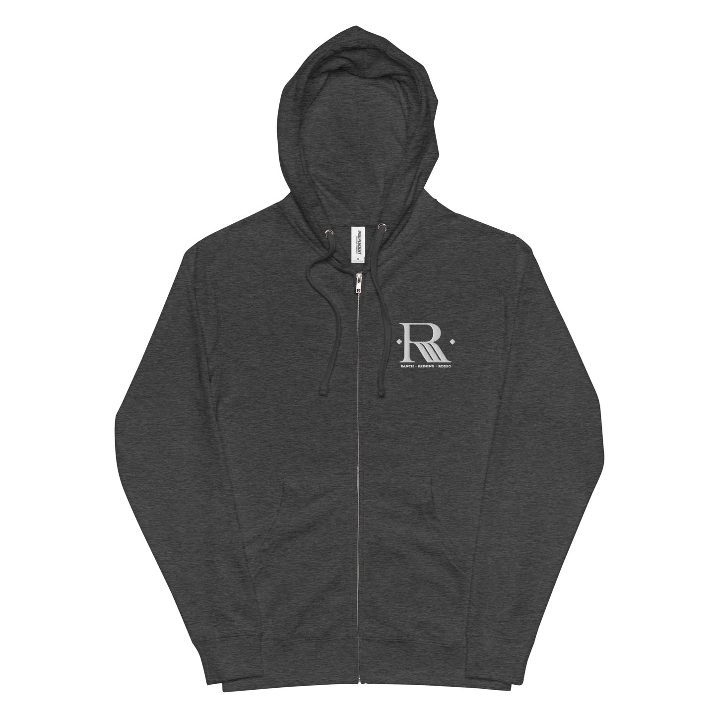 Ranch Reining Rodeo Logo Unisex Fleece Zip Up Hoodie