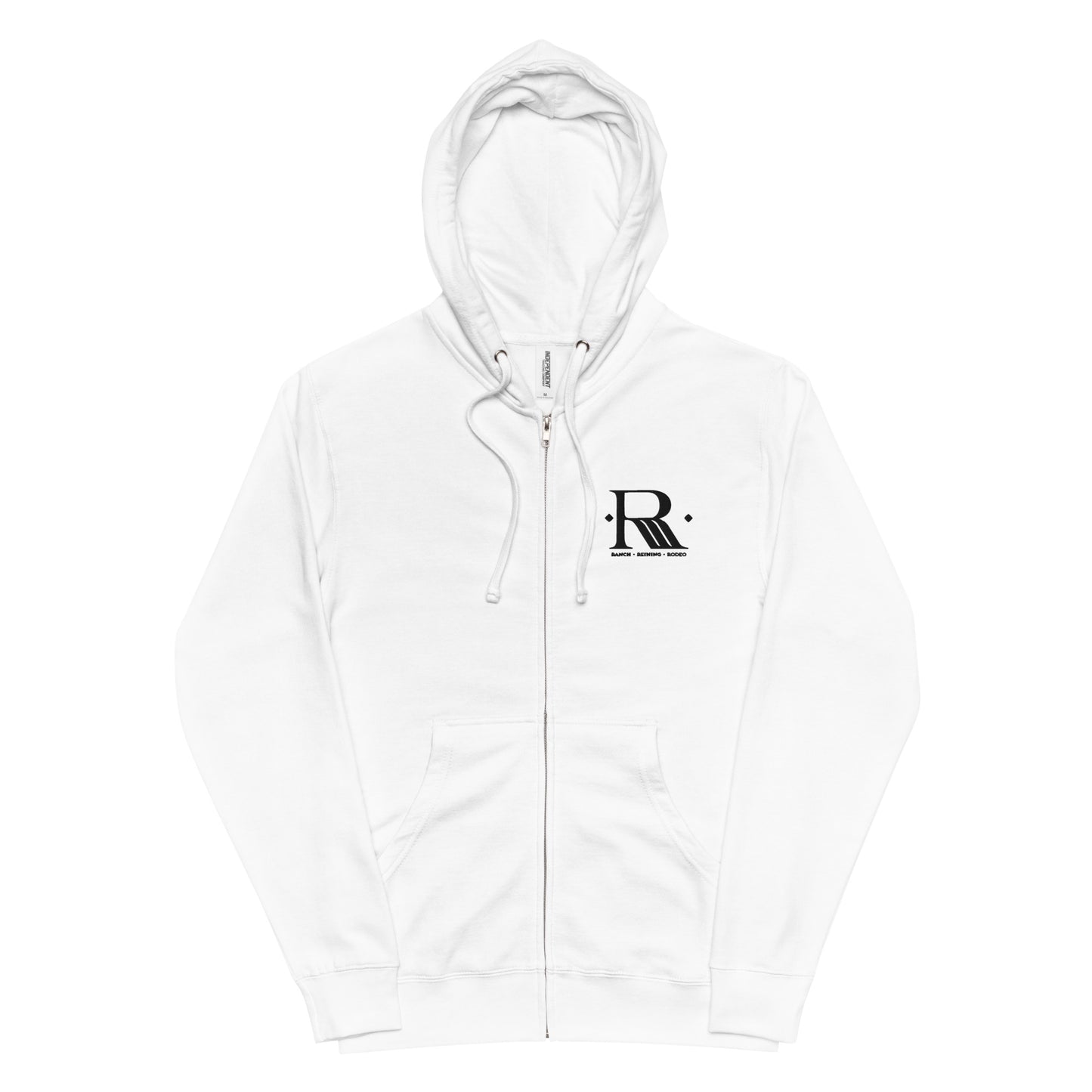 Ranch Reining Rodeo Logo Unisex Fleece Zip Up Hoodie